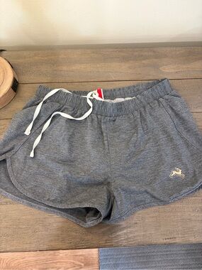 Tracksmith Gray Athletic Knit Shorts with Drawstring